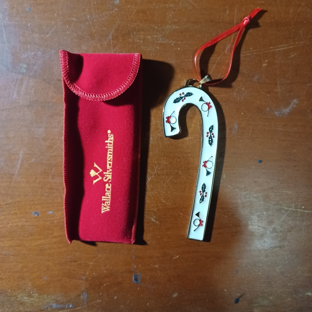 Wallace Silversmith 1997 Candy Cane Ornament - Picture 2 of 3